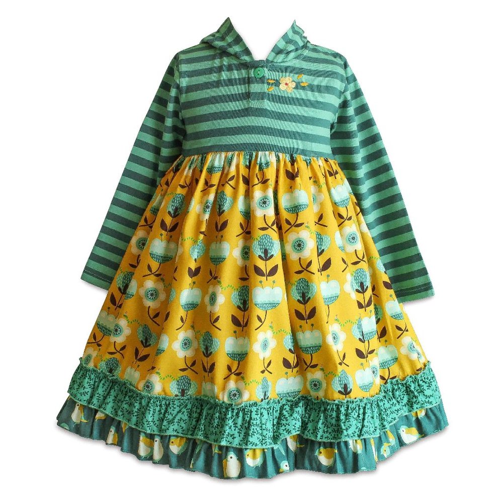 Little Miss Marmalade Meadow Hoodie Dress